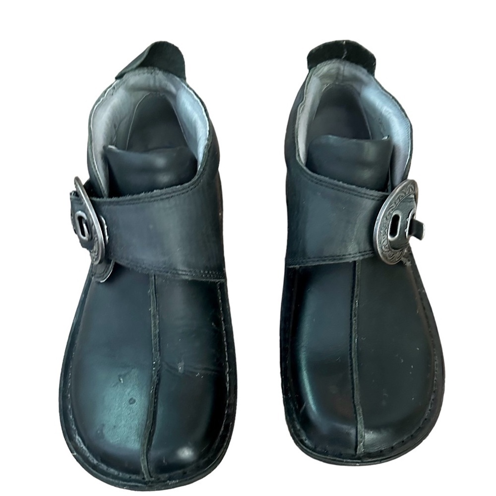 Alegria CAT-611 Leather & Lining Short Boots
Buckle Women's Black Size 36 EU